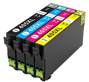 Compatible Epson 405XL High Capacity Ink Cartridges Full Set - (Black, Cyan, Magenta, Yellow)